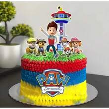 Set Dekorasi Kue Ulang Tahun Paw Patrol, Hiasan Kue Kartun untuk Perlengkapan Pesta Ulang Tahun - Beraneka warna - View 2