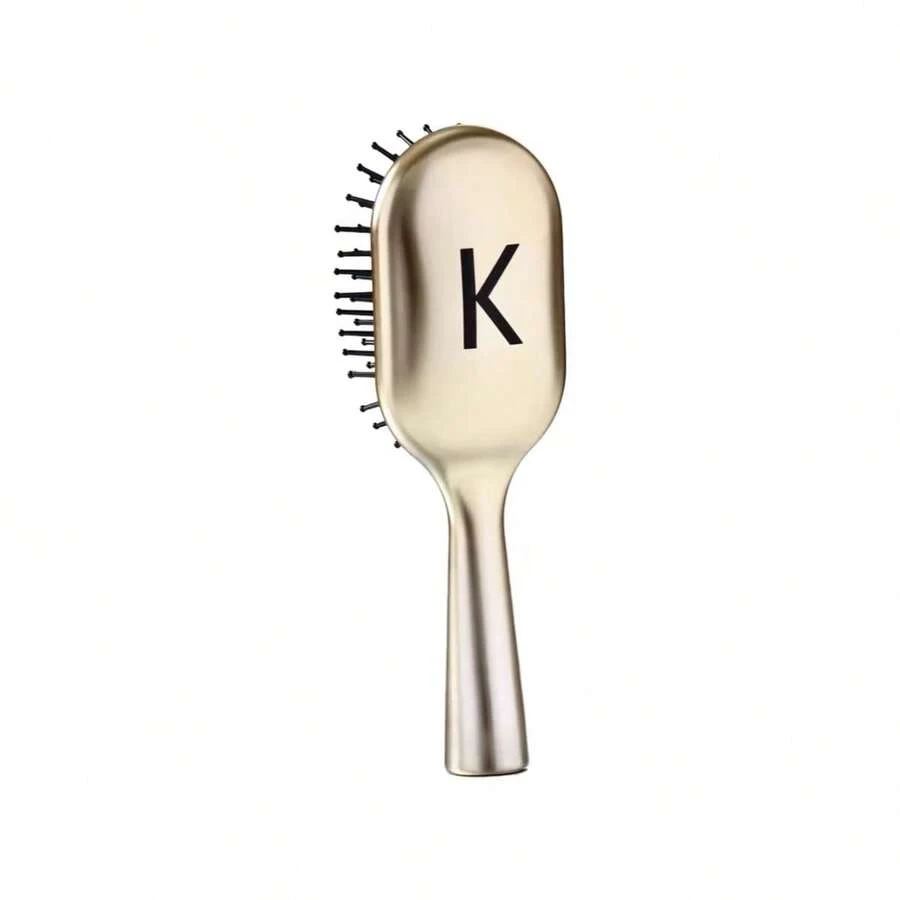 Kérastase Champagne Gold Cushion Massage Brush (K Logo Style) Detangling Anti-Static Long Hair Comb - Champagne - View 1