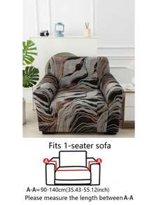 1pc Christmas Polyester Sofa Cover, Living Room Elastic Sofa Cover, Pet-Proof Removable, Sofa Protector, Autumn Holiday Decor, Christmas Home Decoration. - Multicolor - View 13