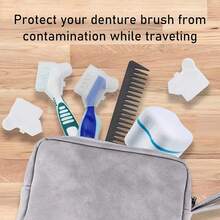 2/1pc Denture Toothbrush Protective Cover | Portable & Practical | With Ventilation Holes, Protects Toothbrush | Keeps Toothbrush Clean & Breathable - Multicolor - View 6