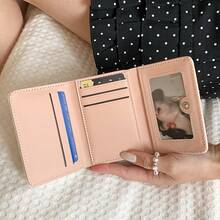 Cute Star Passport Holder And Mini Tri-Fold Card Wallet Set, PU Leather Travel Document Organizer With Card Slots, Women's Style - Multicolor - View 5