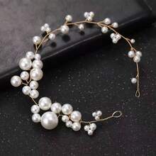 1pc Casual Party Elegant ABS Plastic (ABS Resin) Headband Bridal Wedding Hair Accessory For All Seasons - Multicolor - View 3