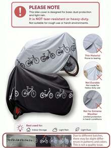 All-Weather Outdoor Bicycle Cover, Waterproof, UV-Resistant, Dustproof | Foldable Bike Cover For Garage, Patio, Travel | #Bicycle Accessories #Outdoor Essentials - Multicolor - View 12