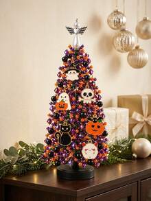 1pc DIY Beaded Christmas Tree Set, Create Your Own Sparkling Holiday Decoration, Crystal Christmas Tree Holiday Craft Kit, Suitable For Adults, Crystal Beaded Halloween & Christmas Tree Making Set, Holiday Tabletop Decor, Halloween And Christmas Gift - Multiple Styles - View 7