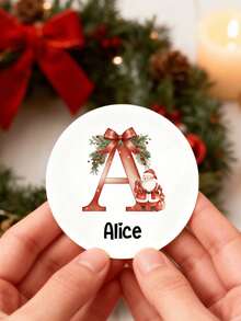 Personalized Christmas Stickers Labels, Christmas Stickers, Christmas Labels, Christmas Gift Labels, Home Christmas Decor, Holiday/Christmas Labels, Universal, Solid Color - Multicolor - View 9