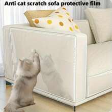 1PC Transparent Self-Adhesive Furniture Protector Sticker, Cat Scratch Protection Sticker, Cat Training Sticker For Sofa And Furniture - 20*300 cm - View 10