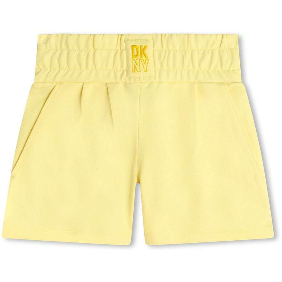 DKNY شورتات فتاة صغيرة - أصفر - مشاهدة 1