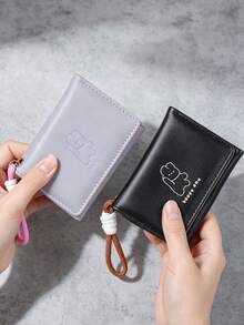Short Cartoon Wallet, Cute Student Coin Purse, Multi-Function Card Holder, All-In-One Folding Small Wallet, Ins Style - Multicolor - View 5