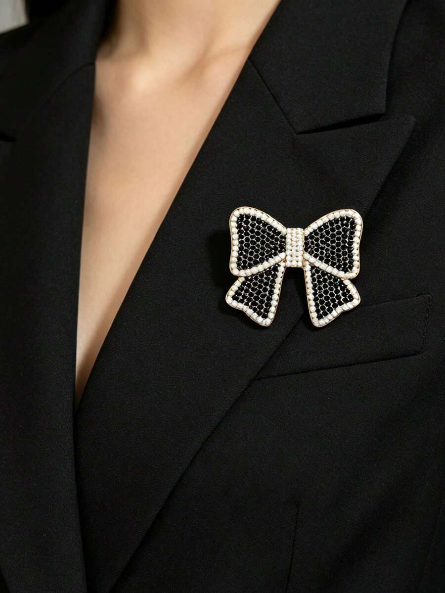 1件裝蝴蝶結造型胸針,適合男女日常配戴,可用於背包、帽子裝飾,節日裝飾與節日禮物 - 蝴蝶結 - 查看 1