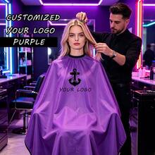 Customizable Logo And Pattern Hairdressing Cape, Customizable Hairdressing Apron, Hairdressing Cape, Multiple Colors Suitable For Hair Salons, Beauty Parlors, Spa Salons - Multicolor - View 8