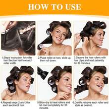 52pcs/Set Large Size Hair Rollers With Clips, Self-Gripping Curler Suitable For Long/Medium/Short Hair And Bangs, DIY Hair Curling Tool (Includes 36pcs Large Roller Tubes +16pcs Clips) - Multicolor - View 8