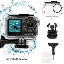 45M(148ft) Waterproof Case For Osmo Action 5pro 4 3, Accessories For Osmo Action3/4/5pro Waterproof Case, Protective Underwater Dive Housing Shell With Bracket Accessories - View 5