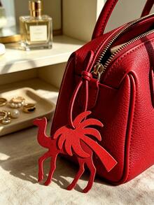 Camel And Palm Tree-Shaped Bag Charm-A Stylish Accessory For Handbags Or Luggage;A Perfect Gift For Middle Eastern National Day,Ramadan,Or Eid Al-Fitr - Multicolor - View 3