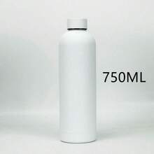 1pc 500ML/750ML/17oz/25oz Highly Attractive Portable Minimalist Large Capacity Stainless Steel Insulated Water Bottle For Girls Students School Sports - Multicolor - View 12