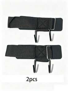 Fitness Pull-Up Grip Hook, Thickened Wrist Strap Design, Cushioned Padding For Wrist Protection, Reinforced Metal Hook, Wear-Resistant Webbing, Enhances Grip Strength, Suitable For Deadlifts, Weightlifting, Pull-Up Bar Training, Reduces Arm Load, Unisex Fitness Training, Strength Training Auxiliary Tool, Gym And Home Workout Fitness Accessory - Multicolor - View 9