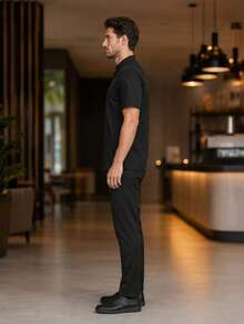 Men Scrub Sets - Black - View 3