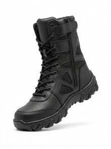 Men Military & Tactical Boots - Black - View 1