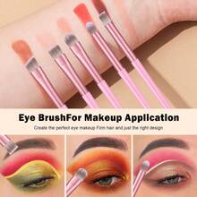 26pcs And 2pcs Free Gift Makeup Brush Set With Makeup Sponges Powder Puff Cleaning Mat Face Washing Wristbands Soft Synthetic Bristles Cosmetic Brushes For Foundation Blush Eyeshadow Makeup Tools Gift For Makeup Lover - Pink - View 2