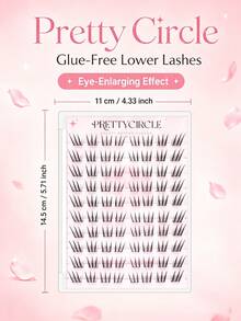WANPIN False Eyelashes For Beginners! Glue-Free Segmented Design, No Glue Needed, No Skill Required, Instant Natural Electric Eyes - C - View 8