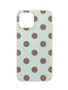 Minimalist Polka Dot Mint Green Soft Phone Case, Compatible With IPhone 17 16 15 14 13 Pro Max, Summer Style Anti-Drop Lightweight Phone Case, Pink Phone Case - Mint Green - View 5