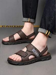Men Sandals - Brown - View 4