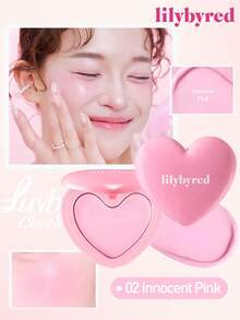 lilybyred K-Beauty Peripera Luv Beam Blush Cream + V Shading Contour Palette, Smooth Texture, Radiant Glow, Velvety Cheek Tint, Matte Powder, Korean Makeup Set - Blush & Contour Glow Set - View 2