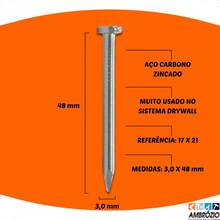 Prego De Aço Carbono Zincado 17x21 Ancora 100 Unidades - A - Visão 2