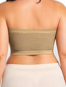 3pcs Plus Size Women's Push-Up Lift Anti-Sag Strapless Wire-Free Invisible Comfortable Sexy No Padding Bandeau Bra - Multicolor - View 4