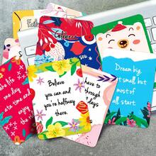 50pcs Inspirational Encouragement Cards, Featuring Positive Messages, Can Be Used As Thank You Cards, Motivational Cards, Given To Friends, Colleagues, Employees, Also Can Be Placed In Lunch Boxes, Perfect Choice For Daily Encouragement - Multicolor - View 6