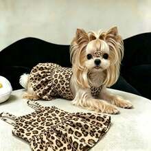 1pc Leopard Print Pet Dress For Dog And Cat, Suitable For Teddy, Bichon, Small And Medium Dogs - Multicolor - View 3