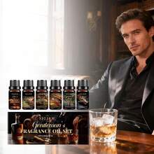 EELHOE Set de aceites esenciales aromáticos para hombre, ambientador de aire para interiores, fragancia duradera, difusor para el hogar, aromaterapia diaria - Múltiples aromas - Ver 2