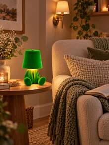 Adorable Character Night Light USB Rechargeable Touch Table Lamp 3 Color Modes Portable Bedside Lamp For Bedroom Desk Living Room Decor - Multi-color light - View 6