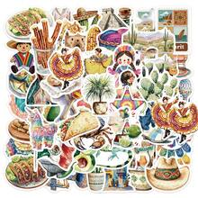 50 Graffiti Handbooks Stickers Middle Eastern Art Style Matte Stickers Suitable For Laptops And Mobile Phones, Guitars, Water Bottles, Cars, Bicycle Bags, Scrapbooks, Vinyl Decorative Stickers On Musical Instruments, Perfect Party Gifts - Multicolor - View 3