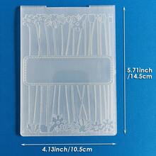 Embossing Plates For Card Making, Multi-Pattern Plastic Templates For Embossing, Featuring Bouquet, Hot Air Balloon, Eiffel Tower, Wood Grain And Leaf Patterns For Scrapbooking, Paper Craft & Album Handmade Decor - Hot Air Balloon - View 24