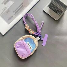 1PC Handmade Woven Twisted Knot Bag Strap Hand Rope Mesh Bag Phone Lanyard New Style Handmade Woven Small Star Short Hand Rope Colorful Acrylic Phone Charm Woven Rope Pendant Highly Attractive Cartoon Cute Portable Anti-Loss Phone Case Accessory - Knot Bag Strap - View 11