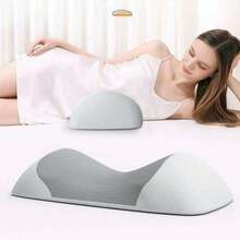 Multifunctional Color-Matched Waist Support Cushion, Comfortable Mattress, Soft Memory Foam Pillow, Back Support Pillow, Wave-Shaped Lumbar Pillow, Machine Washable Fabric Cover - Lumbar Pillow - View 2