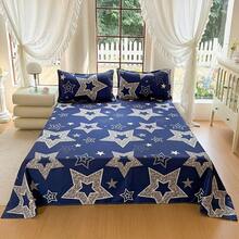 Juego de ropa de cama de 3 piezas con estampado de aloe incluye edredón y fundas de almohada (sin relleno incluido) VDEP - estilo 8 - Ver 11