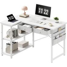 Office Desk - White - View 2