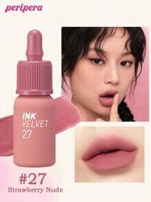 K-Beauty Peripera Ink Mood Glowy Tint + Ink Velvet Liquid Lipstick, Watery Gloss, Lip-Plumping, Long-Lasting, High Pigment, Korean Makeup Set - Tint & Lip Glow Set - View 4