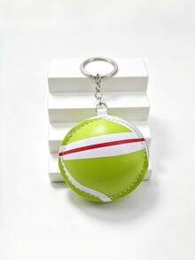 New Sports Style DIY Handmade Sports Series PU Padded Ball Keychain 1pc Baseball Volleyball Basketball Football Rugby Tennis Key Pendant Anti-Lost Creative Gift For Lovers Friends Girlfriend Holiday Souvenir Phone Car Accessories Key Ring - Multicolor - View 15