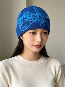 Nylon Elastic Sports Cap, Quick-Dry Breathable Outdoor Cycling Hat, Hip-Hop Embroidered Skull Cap, Unisex Fashion Casual Versatile Knit Hat - Multicolor - View 6