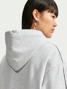 Nike 女款 AS W NK STDO FLC MW OS CRP S F 運動針織運動衫 IU1131-051 - 灰色 - 查看 4