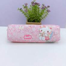Hasbro 1PC Sanrio Learning Stationery Cute Cartoon Pencil Case Cosmetic Bag, Large-Capacity Zipper Stationery Storage Bag, Suitable For School, Office, Travel, Kuromi, Melody, Hello Kitty Design - Multicolor - View 11