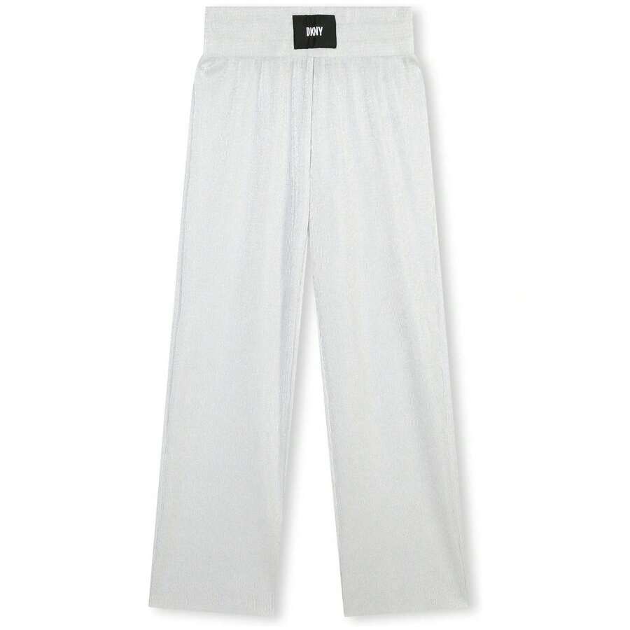 DKNY بناطيل طفلة صغيرة - رمادي - مشاهدة 1