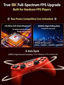 GAMESIR 8K 對稱有線遊戲手把 8000Hz 回報率 TMR 搖桿雙切扳機 支援 PC/Steam/Switch2 / Android / PS 體感 - 查看 3