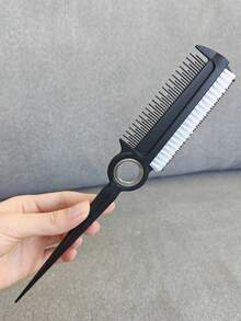 MASTERLEE 360° Rotating Double-Sided Comb For Latin Dance Styling, Pointed Tail Sectioning Comb, Double-Sided Teeth Smoothing And Shaping Comb, Hair Styling Tool - Multicolor - View 8