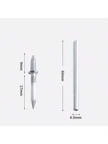 100pcs 200pcs Invisible Baseboard Double-Head Nails Set, Self-Tapping Double-Head Nails With Installation Sleeve, For Baseboard And Wood Trim Installation - Seamless Nail - View 6