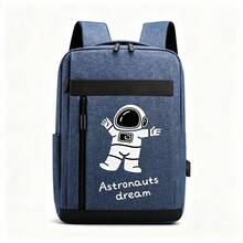 A Boys Campus Backpack With Alien Inspirational Print, Business Backpack, Multiple Colors Available, Girls Backpack, Suitable For Campus, Short Trips, Student Campus, Daily Commute And Work Travel, Large Capacity Compartment Can Store Laptop And Various Learning Supplies. - Backpack - View 4