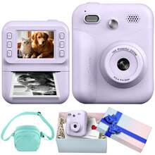 Children's Instant Print Camera, Multifunctional Camera Can Take Videos, Multiple Options: Single Camera, Single Camera + 4 Rolls Of Colored Photo Paper (Red/Blue/Orange/Green) + Gift Box & Gift Bag, Can Record Color Videos And Print Photos, Equipped With 5 Major Functions To Surprise Kids, High-Quality Children's Digital Camera, New Model, Christmas, Thanksgiving, Halloween, Birthday, Graduation Season And Back To School Gifts - Multicolor - View 18