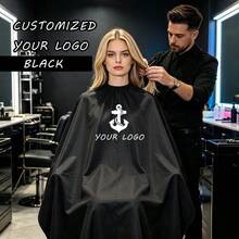 Customizable Logo And Pattern Hairdressing Cape, Customizable Hairdressing Apron, Hairdressing Cape, Multiple Colors Suitable For Hair Salons, Beauty Parlors, Spa Salons - Multicolor - View 2